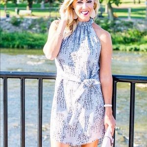 Alice & Trixie tie neck dress. Size medium.